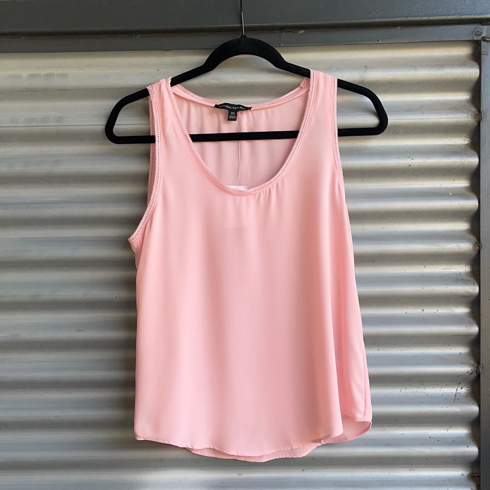 NWT Banana Republic Peach Sleeveless Blouse XS
